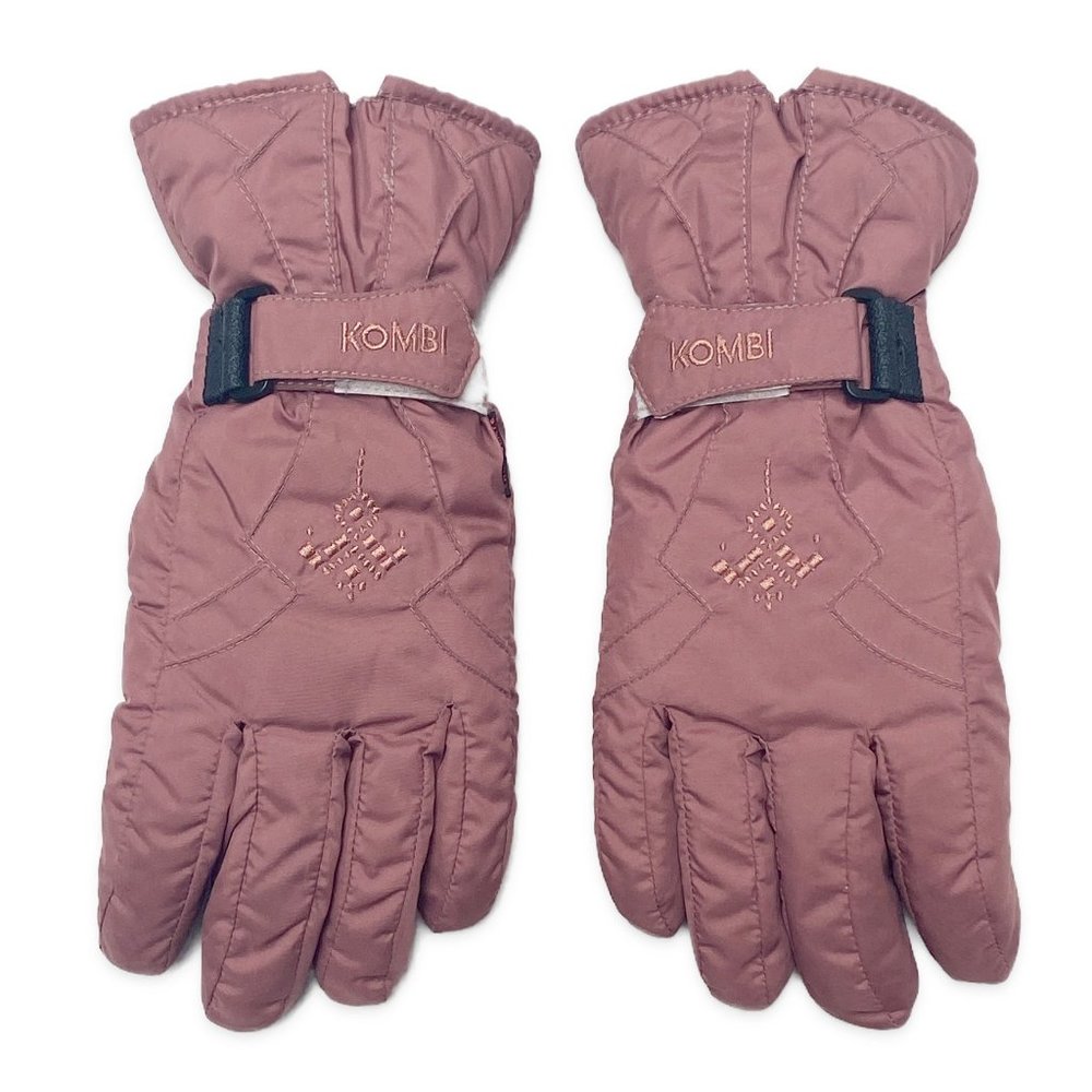 Kombi - Purple Snow Glove with Genuine Leather, Size M